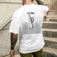 I'm Fine Thumbs Drowning Up メンズ レディース 皮肉なユーモア ジョーク メンズTシャツ バックプリント 彼への贈り物