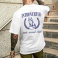 Introverted Antiocial Club 長袖tシャツ メンズTシャツ バックプリント 彼への贈り物