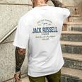 Jack Russell Terrier ヴィンテージジャック・ラッセル・テリア メンズTシャツ バックプリント 彼への贈り物