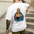 Jesus Holding A Pizza 長袖tシャツ メンズTシャツ バックプリント 彼への贈り物