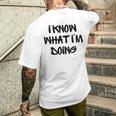 I Know What I'm Doing 面白いホワイトライパーティーアイデア メンズTシャツ バックプリント 彼への贈り物