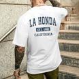 La Honda カリフォルニア Ca ビンテージ アスレチック スポーツデザイン メンズTシャツ バックプリント 彼への贈り物