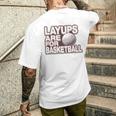 Layups Are For Basketball ゴルフ ユーモア スポーツ メンズTシャツ バックプリント 彼への贈り物