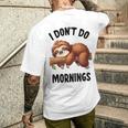 Lazy Nappingloth 怠惰な昼寝ナマケモノ メンズTシャツ バックプリント 彼への贈り物