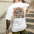 Lgbtqの平等は誰もプライドを傷つけない 人権 レインボープライド メンズTシャツ バックプリント 彼への贈り物