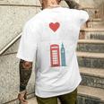 I Love Englandの象徴的なランドマークデザイン。 長袖tシャツ メンズTシャツ バックプリント 彼への贈り物