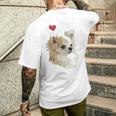 I Love Japan And Chihuahua 長髪 ちわわ ロングヘアママ 長袖tシャツ メンズTシャツ バックプリント 彼への贈り物