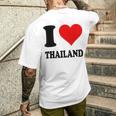 I Love Thailand メンズTシャツ バックプリント 彼への贈り物