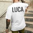 Luca メンズTシャツ バックプリント 彼への贈り物