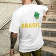Maillot Brésil Football Brésil Drapeau Brésil Football T-shirt imprimé au dos Cadeaux pour lui