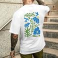 Matisse 抽象 秋 造花 美的 ペイント 長袖tシャツ メンズTシャツ バックプリント 彼への贈り物