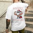 Merry Fitmas クリスマス フィットネス アグリークリスマス スウール サンタ 長袖tシャツ メンズTシャツ バックプリント 彼への贈り物