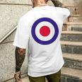 Mod Target レトロ Mods Arrow Targets ファッション メンズTシャツ バックプリント 彼への贈り物