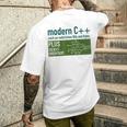 Modern C リッチなナチュラルビットとバイトプログラミング メンズTシャツ バックプリント 彼への贈り物
