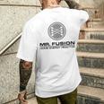 Mr Fusion 家庭用エネルギーリアクター メンズTシャツ バックプリント 彼への贈り物