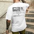 Msx Turbo R グリーン&ストーンウォッシュ効果 メンズTシャツ バックプリント 彼への贈り物