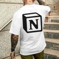 Notion アプリ All Notion Lovers Notion Aesthetic Notionユーザー メンズTシャツ バックプリント 彼への贈り物