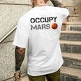 Occupy Mars 公式スペース Nasa 火星ミッション メンズTシャツ バックプリント 彼への贈り物