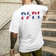 Papi Repubblica Dominicana Bandiera Festa Del Papà Orgoglio Patriottico T-shirt da uomo con stampa posteriore Regalos para él