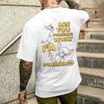 Pinky And The Brain Pondering Long-Sleeved T-Shirt mit Rückendruck Geschenke für Ihn