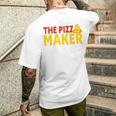 The Pizza Maker Pizza Making メンズTシャツ バックプリント 彼への贈り物