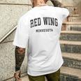 Red Wing ミネソタ Mn ヴィンテージ アスレチック スポーツデザイン メンズTシャツ バックプリント 彼への贈り物