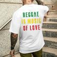 Reggae Is Music Of Love 長袖tシャツ メンズTシャツ バックプリント 彼への贈り物
