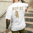 Resist Penguins Activism グラフィック Wetand With Penguins 長袖tシャツ メンズTシャツ バックプリント 彼への贈り物