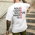 Solid Liquidolidus Naked Old メンズTシャツ バックプリント 彼への贈り物