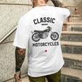 Sr500 ブラック クラシックバイク モーターサイクリスト オートバイ メンズTシャツ バックプリント 彼への贈り物