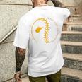 State Of West Virginia Baseball Wv Pride Baseball Threads Men's T-shirt Back Print Gifts for Him