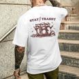 Stay Trashy Raccoon Opossum メンズTシャツ バックプリント 彼への贈り物