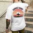 Sunseturf サーフボード ビンテージサーフィン サーファー用 メンズTシャツ バックプリント 彼への贈り物