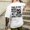 This Is My Work From Homearcastic Cat Remote Worker メンズTシャツ バックプリント 彼への贈り物