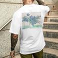 Trendyincentan Gogh Irises Famous Painting 1890 メンズTシャツ バックプリント 彼への贈り物