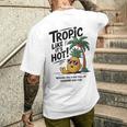 Tropic Like It's Hot パイナップル サマーサングラス ビーチ メンズTシャツ バックプリント 彼への贈り物