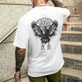 Walhalla Raven Odins ルーンズ ノルディック コンパス バイキング 長袖tシャツ メンズTシャツ バックプリント 彼への贈り物