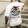 Whitley Baykateboardingグランジ メンズTシャツ バックプリント 彼への贈り物
