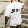 Wicked Movie ロゴ エルファバ スロップ メンズTシャツ バックプリント 彼への贈り物