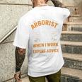 Yes I'm An Arborist Arboricultureアーボリスト 長袖tシャツ メンズTシャツ バックプリント 彼への贈り物