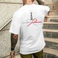 おもしろtシャツ【安産祈願】水引 和柄 日本のお土産 記念品 ギャグ ウケ狙い 贈り物 ギフト メンズTシャツ バックプリント 彼への贈り物