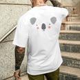 かわいいコアラ顔ハロウィンコスチューム メンズTシャツ バックプリント 彼への贈り物