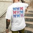 かわいい愛国的なボウスターデザイン7月4日シャツusaプライド メンズTシャツ バックプリント 彼への贈り物