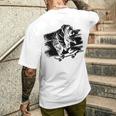 くま スケートボーダー スケートボード スケートボーダー スケートボード メンズTシャツ バックプリント 彼への贈り物