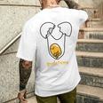 ぐでたま たまごわり メンズTシャツ バックプリント 彼への贈り物