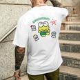 けろけろけろっぴ てるてるぼうず ライトカラー メンズTシャツ バックプリント 彼への贈り物