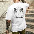 げっ歯類のモルモットの所有者 キャビー 洞窟愛好家 モルモット メンズTシャツ バックプリント 彼への贈り物