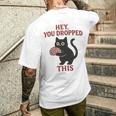 この脳みそのかわいい黒猫のミームを落とした 長袖tシャツ メンズTシャツ バックプリント 彼への贈り物
