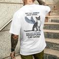 すべての天使に翼があるわけではない-マザーシンガプーラキャットママ メンズTシャツ バックプリント 彼への贈り物