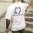 びーえするるる【Bsテレ東公式】No Cat No Life（10色） メンズTシャツ バックプリント 彼への贈り物
